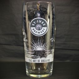 St Ives Brewery Branded Pint Glass