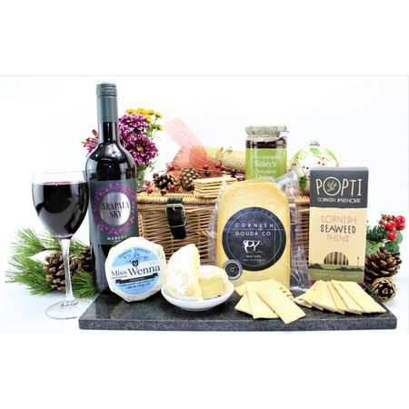 Cornish Cheese & Wine Hamper from £37.99