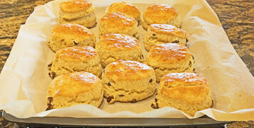 A,Tray,Of,Fresh,Baked,Homemade,Scones,Just,Out,Of