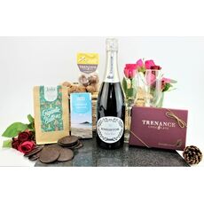 Champagne & Luxury Chocolate Valentine's Day Cornish Hamper