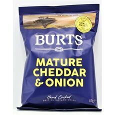 Burts Mature Cheddar & Spring Onion Potato Crisps (40g)