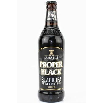 St Austell Brewery Proper Black IPA (ABV 6%)
