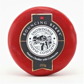 Snowdonia Cheese Co Bouncing Berry Cheddar with Cranberries