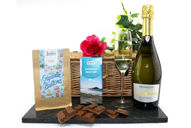 Chocolate, Sparkle & Fizz Anniversary Gift Box