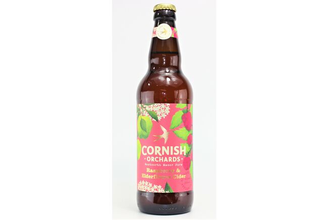 Cornish Orchards - Raspberry & Elderflower Cider (Berry Cider ABV 4.0%)