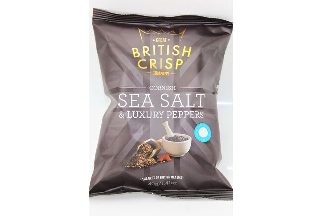 Cornish Sea Salt & Luxury Peppers Crisps