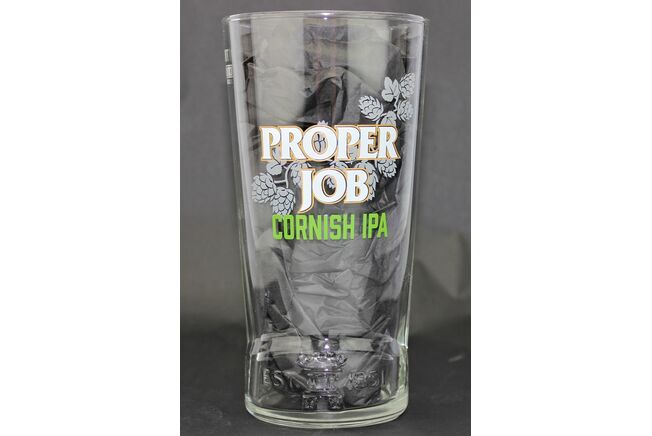 St Austell Brewery Proper Job Moulded Pint Glass