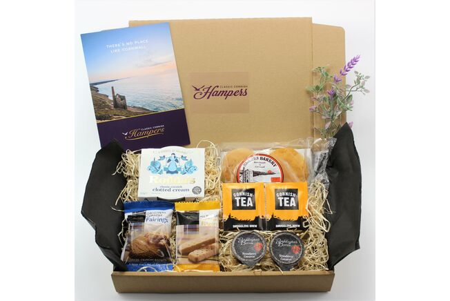 Cornish Cream Tea for Two Post Box Gift