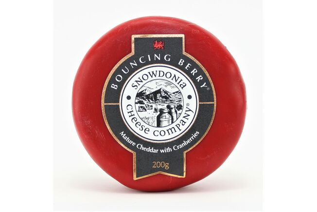 Snowdonia Cheese Co Bouncing Berry Cheddar with Cranberries