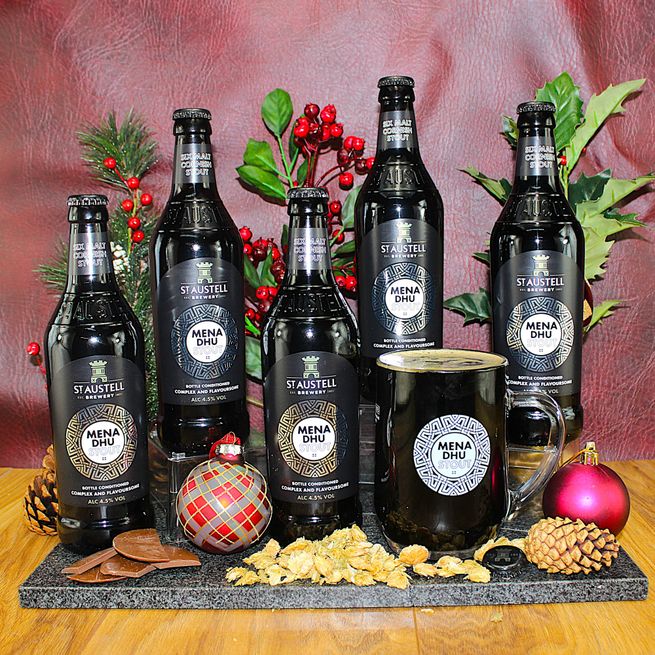 St Austell Brewery Mena Dhu &amp; Branded Pint Tankard Taster