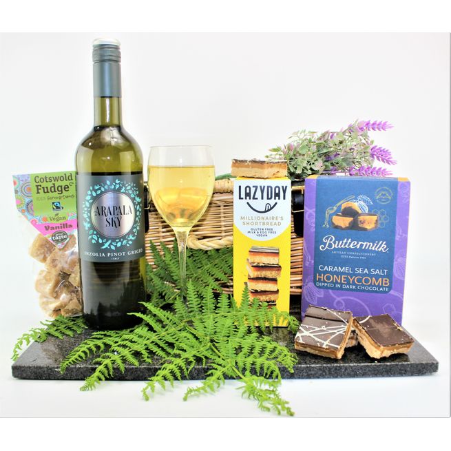 Vegan Wine &amp; Sweet Treats Hamper